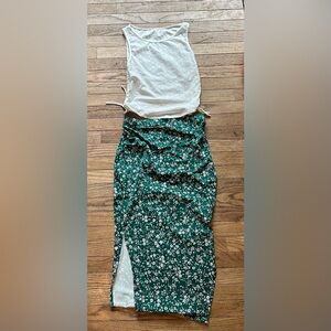 Maternity skirt and top combo